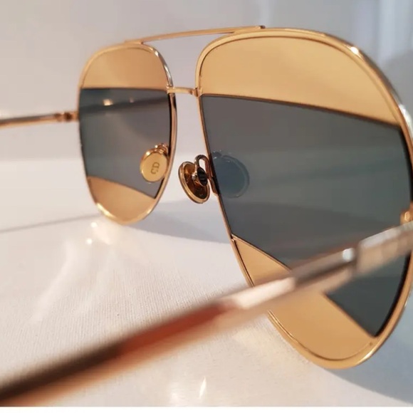 CHRISTIAN DIOR
Split 1 Aviator Sunglasses Rose Gold - Picture 9 of 10